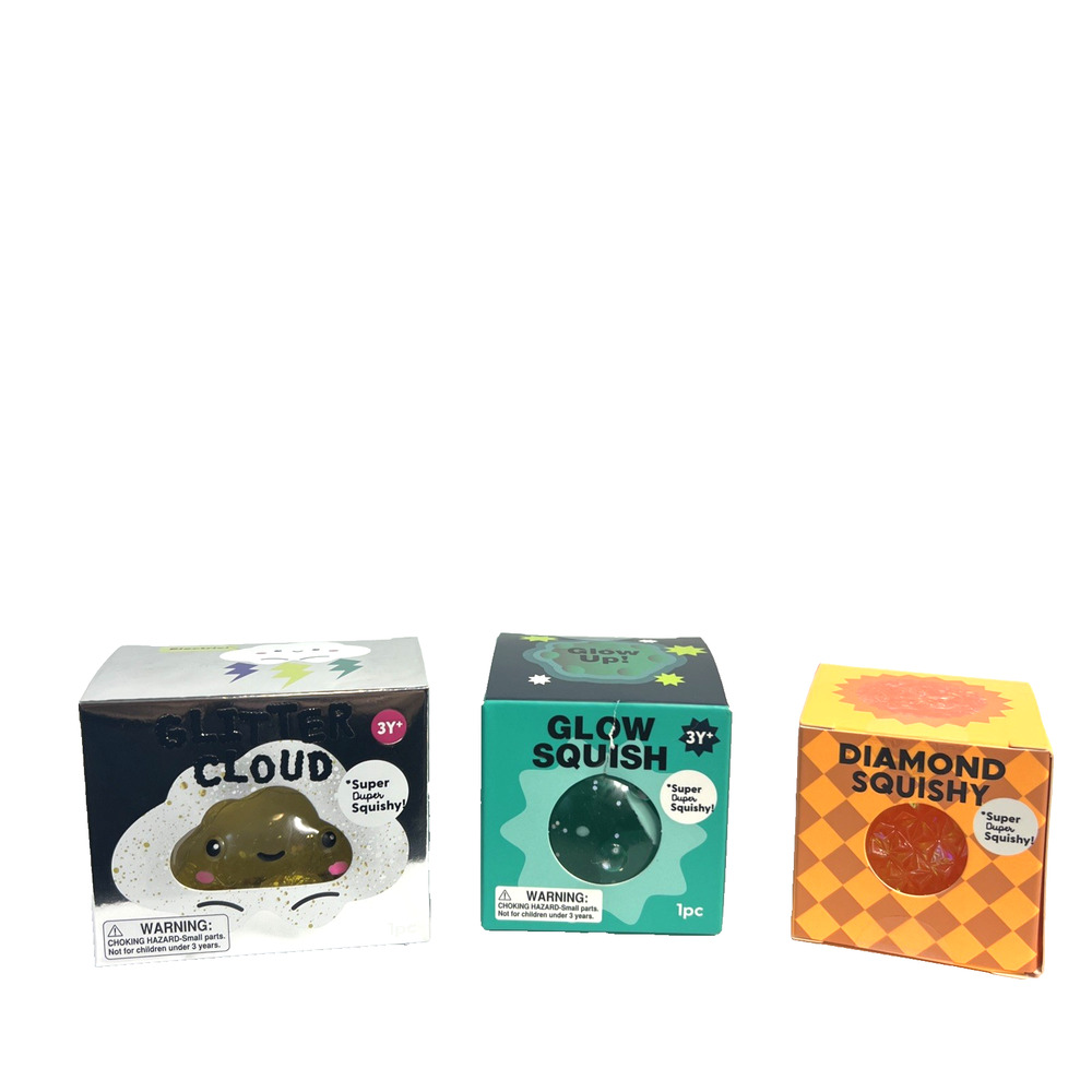 J'Adore Glitter Cloud, Glow Squish, Diamond Squishy Squeeze Toy Tactile